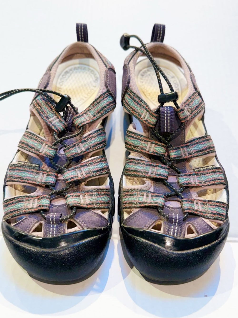 Keen Women's Purple Multi-Striped Outdoor Sandals